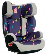 Автокресло Farfello K70 — капельки (grey+colorful)