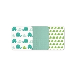 Салфетка Odenwalder 80x80 см в коробке Слоники (3 шт) 010080-1 — agua 0240