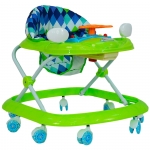 Ходунки Farfello арт.5020 — зелёный, принт ромбы