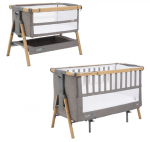 Кровать-трансформер приставная Tutti Bambini CoZee XL 120*60 — Oak/Charcoal 211209/3590