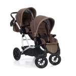 Коляска для двойни Esspero Duetto (шасси Grey) — Coffee