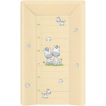 Пеленальный матрац на кровать Ceba Baby на жёстком основании 80 см — Zebra Yellow