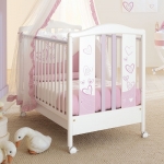 Детская комната Pali My Love  — Детская кроватка Pali My Love White Pink
