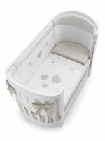 Комплект постельного белья Erbesi Ariel (3 предмета) — белый/песочный