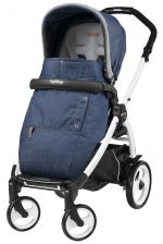 Прогулочная коляска Peg Perego Book 51 Pop Up Completo (шасси White/Black) — Urban Denim