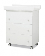 Пеленальный комод с ванночкой Erbesi Sonia — белый