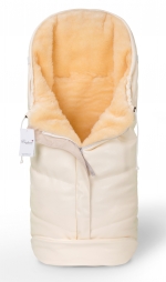Конверт в коляску Esspero Sleeping Bag Lux (натуральная 100% шерсть) — Beige