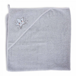Полотенце-уголок Ceba Baby 100x100 см — W-815-302-577 Star grey 