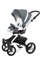 Прогулочная коляска Esspero Grand Tour (шасси White) — Nappa Blue Grey