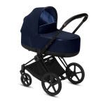 Коляска для новорожденных Cybex Priam III (шасси Matt Black) — Indigo Blue