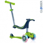 Самокат GLOBBER EVO 4 in1 с 3 светящимися колесами — Green