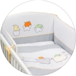 Постельное бельё Ceba Baby с вышивкой 3 предмета — Funny Band Grey