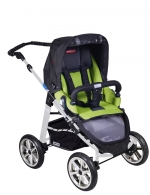 Прогулочная  коляска Patron Fenix 4XC-S (серебряная рама)  — gento kiwi 602