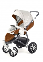 Прогулочная коляска Esspero Grand Discovery (шасси Graphite White) — Orange leatherette