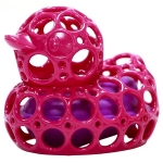 Игрушка для ванны Oball "Уточка" — розовая