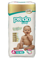 Подгузники Predo Baby Преимущественная пачка (40 шт.) № 4 (7-18 кг) макси