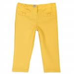Брюки Chicco для девочки с бантиками — размер 092, цвет жёлтый