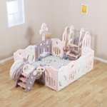 Манеж UNIX Kids SUPREME Space 200x200 — Rose с качелями