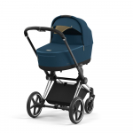 Коляска для новорожденных Cybex Priam IV (шасси Chrome Black) — Mountain Blue