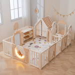 Манеж UNIX Kids DeLuxe House&Storage 150 x 180 см