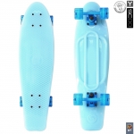 Скейтборд Y-SCOO Big Fishskateboard GLOW 27" — BLUE/blue