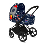 Коляска для новорожденных Cybex Priam III Space Rocket by Anna K — Matt Black
