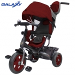 Велосипед трехколесный Galaxy Лучик VIVAT — бордовый