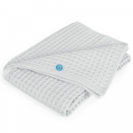 Плед Ceba Baby 90x90 вафельный — Light grey