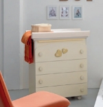 Пеленальный комод Bambolina Soft Mama/Sweet Mama — слоновая кость