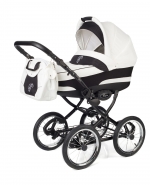 Коляска для новорожденных Esspero Classic (шасси Black) — White