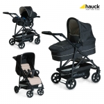 Коляска 3 в 1 Hauck Rapid 4 Plus Trioset — caviar/beige