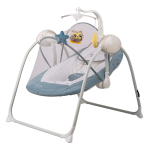 Электрокачели Indigo STAR (0-9 кг), с адаптером, п/у, 12 мел.,5 скоростей,москитка — Синий