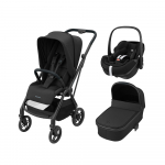 Коляска 3 в 1 Maxi-Cosi Leona Pebble 360 Pro — Essential Black