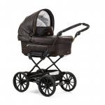 Коляска 2 в 1 Emmaljunga Mondial Leatherette (шасси City Black) — Esspreso Leatherette