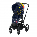 Прогулочная коляска Cybex Priam III Anna K Space Rocket — Matt Black