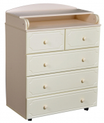 Пеленальный комод КЕДР Victoria 805 МДФ — Слоновая кость