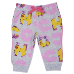Брюки Chicco для девочек, с цыплятами — размер 086, цвет серый