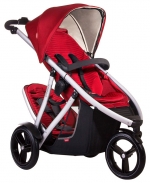 Коляска для двойни Phil and Teds Vibe 3 — Cherry