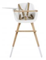 Стульчик для кормления Micuna OVO T-1771 Luxe One — Pearl White/Natural