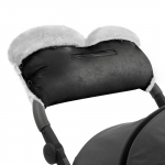 Муфта для рук на коляску Esspero Stella (100% овечья шерсть) — Black