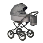 Коляска 2 в 1 Indigo BARBARA Classic — т.серый