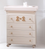 Комод пеленальный Baby Expert Cuore di Mamma — крем/золото