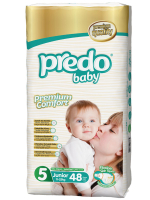 Подгузники Predo Baby Гигантская пачка (48 шт.) № 5 (11-25 кг) джуниор