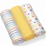 Набор пеленок BabyOno (3 шт) — yellow