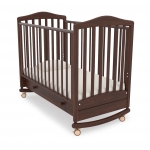 Кроватка Gandylyan (Гандылян) Симоник (колёса и качалка) — Орех