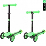 Самокат трехколесный Y-SCOO RT TRIO DIAMOND 120 — green