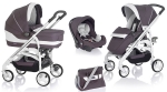 Коляска 3 в 1 Inglesina Trilogy System —  Platino  (ручка сплошная)