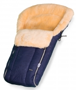 Конверт в коляску меховой Esspero Nicolas Leatherette (натуральная овчина) — Snowy Night