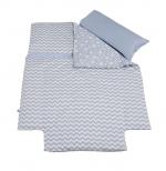 Одеяло с пододеяльником наволочка Micuna Harmony Plus TX-1761 120х60 — Etnico Blue