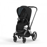 Прогулочная коляска Cybex Priam IV (шасси Chrome Black) — Deep Black